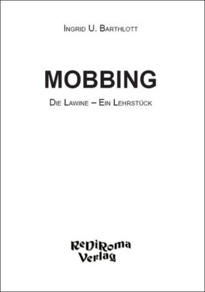 Die Autorin, die unter ihrem Mädchennamen veröffentlicht, schildert mit der Abhandlung über 20 Jahre, wie sich ein Mobbing entwickeln und austoben kann. Alle bekannten Ratschläge greifen nicht, wenn die Lawine nach ihrem Lostreten nicht sofort von oben gestoppt wird.