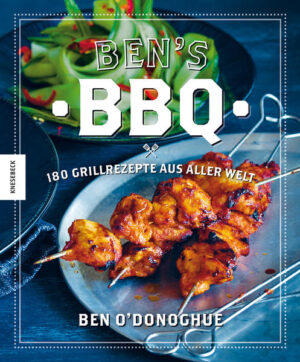 Dieses Buch feiert das Barbecue und seine Ausprägungen in aller Welt. Ob Fleisch, Fisch, Gemüse oder  Früchte - bei Ben O’Donoghue landet alles auf dem Grill. Die abwechslungsreichen Rezepte sind sowohl zum Grillen über Holzkohle geeignet als auch mit Gas. Daneben gibt es zahlreiche Vorschläge zu Saucen und Marinaden, Salaten und Broten, Drinks und Desserts sowie Tipps und Tricks für erfolgreiches Grillen. Die kulinarische Reise führt in die USA, nach Südamerika, Korea, China, Indien und nach Neuseeland und Australien. Es gibt viel zu entdecken, also ran an den Grill!