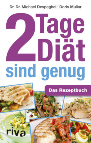 Kaum erschienen, schoss Dr. Dr. Michael Despeghels Abnehmratgeber 2 Tage Diät sind genugauf Platz 1 bei Amazon.de. Das revolutionäre neue Konzept, das nur zwei Diättage pro Woche vorsieht, während man an den restlichen fünf Tagen essen kann, was man will, und leben wie bisher, trifft den Nerv der Zeit. Viele Menschen leiden nicht nur an Übergewicht, sondern auch an akutem Zeitmangel und möchten weder ihren Lebensstil grundlegend ändern noch hungern oder auf Genuss verzichten. In der neuen Diät ist an den Fastentagen eine 500-Kalorien-Mahlzeit vorgesehen, die reich an Proteinen und Vitaminen ist, aber nur wenige Kohlenhydrate enthält. Dieses Buch liefert 115 köstliche neue Rezepte für diese Fastentage, unterteilt in die Rubriken Suppen, Brunch, Salate, Geflügel, Fleisch, Fisch, vegetarisch, vegan und »für zwei«. Genaue Nährwertangaben und eine Fülle an vierfarbigen Rezeptfotos bereichern das Buch und machen das Abnehmen zum Kinderspiel - endlich!