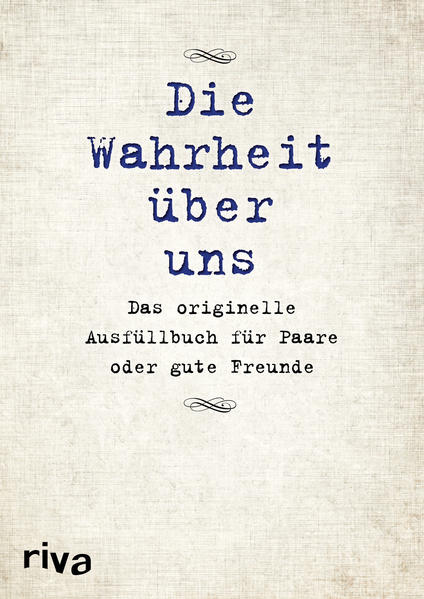 Dieses Ausfüllbuch offenbart erstaunliche Erkenntnisse: Partner, beste Freundinnen oder einfach zwei, die sich mögen, bekommen die gleichen mal tiefgründigen, mal witzigen Fragen gestellt. So können sie sich besser kennenlernen und an sich und dem anderen Charaktereigenschaften entdecken, die bislang verschlossen geblieben sind. Die Beantwortung der Fragen stärkt und festigt die Beziehung. Ausgefüllt ist dieses Buch ein liebenswertes Erinnerungsstück.