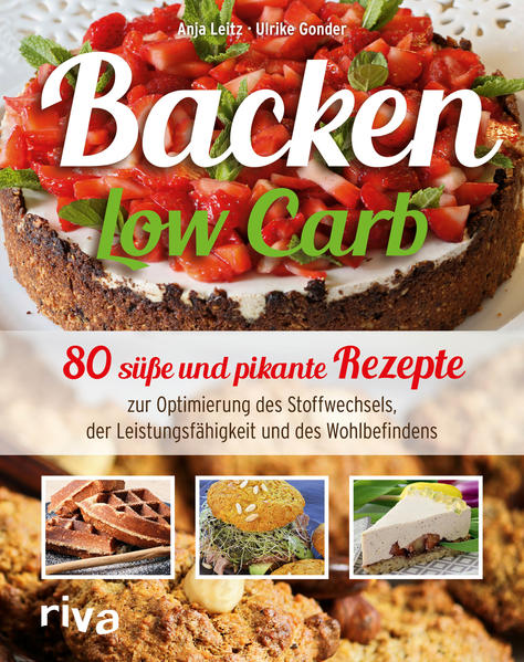 Kuchen, Kekse, Torten und Cracker haben in einer gesunden Ernährung nichts verloren - das glauben viele ernährungsbewusste Menschen. Doch Anja Leitz und Ulrike Gonder beweisen mit diesem Buch das Gegenteil. Wenn man Zucker, Mehl und andere industriell verarbeitete Billigzutaten weglässt und nur hochwertige Rohstoffe wie Kokosfett, Eier, Milch und Butter von Weidetieren, Nüsse und Nussmehle, Kakao, Honig, aber auch Gelatine bester Qualität verwendet, lassen sich leckere Kuchen, nahrhafte Brote und effektive Power-Riegel herstellen, die Körper und Geist optimal mit Nähr- und Wirkstoffen versorgen. Die Autorinnen verraten, warum sich welche Zutaten für das stoffwechseloptimierende Low-Carb-Backen eignen und zu welcher Tages- und Jahreszeit die verschiedenen Backwaren vom Körper am besten verwertet werden. Das Buch enthält 80 farbig bebilderte Rezepte vom rustikalen Tomatenbrot über herrlich duftende Mascarpone-Zimt-Waffeln bis hin zur spektakulären Kokostorte für das Kaffeekränzchen am Sonntag - alle kohlenhydratarm und glutenfrei. Dieses köstliche Backwerk optimiert anstatt zu belasten! Mehr Informationen finden Sie unter: www.low-carb-fans.de