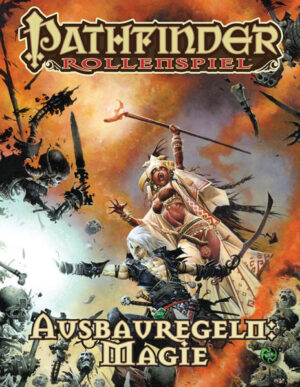 ABSOLUTE MACHT! Führe deinen Charakter an die Spitze magischer Macht mit den Pathfinder Ausbauregeln: Magie zum Pathfinder Rollenspiel. In diesem Band warten arkane und göttliche Geheimnisse auf dich, um in den Händen aller zauberkundigen Klassen zum Leben zu erwachen. Neben der neuen Basisklasse des Kampfmagus, welche arkane Magie und die Kunst des Kampfes verbindet, findest du ein neues Zaubersystem, Regeln für Zauberduelle und andere magische Spezialisierungen, sowie Seiten voller neuer Zauber, Talente und mehr. Denn warum sollte man sich bei der Magie mit weniger als der absoluten Macht zufrieden geben? Pathfinder Ausbauregeln: Magie ist ein Begleitband für das Pathfinder Rollenspielsystem, den jeder haben sollte. Dieses phantasievolle Rollenspiel basiert auf einer mehr als zehnjährigen Entwicklungszeit und einer öffentlichen Testphase, bei der über 50.000 Spieler an der Erschaffung eines modernen Rollenspiels mitgewirkt haben, um den Bestseller unter den Fantasy- Rollenspielen ins neue Jahrtausend zu holen. Die Pathfinder Ausbauregeln: Magie enthalten: • Den Kampfmagus, eine neue Basisklasse, die tödliche arkane Magie mit den Fähigkeiten und Waffen eines ausgebildeten Kriegers verbindet. • Worte der Macht, ein innovatives und flexibles neues Zaubersystem. • Neue Optionen für Zauberkundige, wie alchemistische Entdeckungen, alternative Einsatzmöglichkeiten für fokussierte Energie, Druidentiergefährten, Hexenmeisterblutlinien, Eidolonkräfte, Hexereien und Mysterien. • Zusätzliche Talente und magische Fähigkeiten für kriegerische Charaktere, darunter Ki- Tricks für Mönche, Archetypen für Inquisitoren und Waldläuferfallen. • Neue magische Zustände namens Zauberplagen, sowie Systeme zum Erschaffen von Konstrukten, dem Binden Externarer und Zauberduelle. • Mehr als 100 neue Zauber und ausführliche Richtlinien zum Entwickeln eigener Zaubersprüche. • UND VIEL, VIEL MEHR!