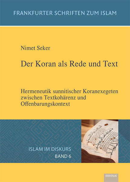 Ausgehend von der kommunikationstheoretischen Überlegung, dass der Koran als eine ursprünglich mündliche Offenbarung nach dem Ableben des Propheten Muhammad zu einer kanonischen Schrift wurde, stellt sich die Frage, wie sich die Koranhermeneutik auf dieser Grundlage entwickelt hat. Wie haben Exegeten den Koran einerseits als einen in sich kohärenten, kanonischen Text und zugleich als eine auf seinen Offenbarungskontext bezogene göttliche Rede ausgelegt? Dazu werden hermeneutische Prämissen und Methoden der Koranexegese in ausgewählten sunnitischen Quellen der uṣūl at-tafsīr und ʿulūm al-qurʾān untersucht. Zur Einordung der Fragestellung werden zeitgenössische Lesestrategien des Korans aus einer literaturtheoretischen Perspektive, die Genese des Korantexts sowie aktuelle Fragen der Koranhermeneutik erörtert. In diesem Zusammenhang diskutiert die Arbeit das Geschichtsverständnis muslimischer Koranexegeten und zeigt anschließend methodische und offenbarungstheologische Spannungsfelder in ihrem Denken auf. Damit richtet sich die Arbeit an interessierte Leserinnen und Leser aus der Theologie und Textwissenschaft, insbesondere der Hadithwissenschaft und Koranexegese.