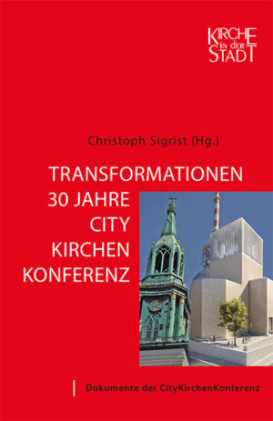 Kirche und Stadt-findet statt, als Buchreihe wie auch als Konferenz. Zum Jubiläum „30 Jahre CityKirchenKonferenz“ (CKK) bündelt dieser Band Einsichten und Erfahrungen, die an den Citykirchen in Europa jeden Tag und jeden Tag seit Jahrzehnten gemacht werden. Transformationen verändern Stadtöffentlichkeit und öffentlichen Kirchenraum. Ob St. Petri zu Lübeck oder Berliner Dom, Citykirche Konkordien Mannheim oder Citykirche Altona: Citykirchen in Europa sind für die Stadtseele Gedächtnis und Gewissen, sakrale Knotenpunkte. Sie inszenieren Hoffnungsgeschichten von der Nähe von Gott und Menschen durch Kunst und Diakonie, Verkündigung und Spiritualität. Gewissen, Gedächtnis, Hoffnungsort, das bleiben Citykirchen in der Stadt inmitten aller Transformationen auch in Zukunft, Inspiration pur für begeisterte Schritte ins Offene von Kirchesein zu Christ:insein in der pluralen Stadt.