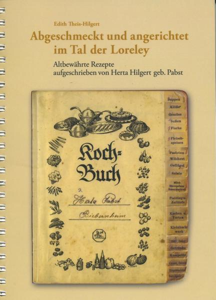 Herta Hilgert geb. Pabst (1909-1991), die Mutter der Herausgeberin Edith Theis, besuchte in ihrer Jugendzeit Anfang der 1930er Jahre in St. Goar-Biebernheim einen zweijährigen Kochschullehrgang. Die Rezepte in ihrem handschriftlichen Kochbuch sind mit Zutaten und Zubereitung genau festgehalten. Edith Theis hat das Kochbuch behutsam überarbeitet und zum besseren Verständnis des Rezeptteils mit Erläuterungen versehen. Alle Gerichte basieren auf heimischen Produkten, und es benutzt die Grundnahrungsmittel, die leicht bezogen werden können. Die Rezepte eignen sich für den täglichen Gebrauch wie zu festlichen Anlässen. Die einzelnen Kapitel sind farbig illustriert mit Bildern aus der Kochschulzeit, aus dem Familienleben der Familie Hilgert, damaligen Kücheneinrichtungen und -geräten und Faksimiles von Herta Hilgert. Einige anekdotische Anmerkungen der Nachkommen lockern das Kochbuch auf.