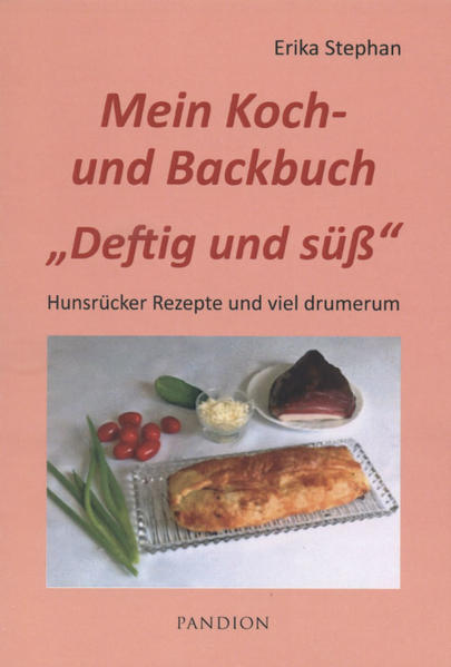 Der durchschlagende Erfolg von „Pfeffer und Salz“ im vergangenen Jahr veranlasste Erika Stephan ein weiteres Kochbuch herauszugeben. Die 72 Kochrezepte – darunter 27 Backrezepte – viele bebildert, sind eingebettet in darauf abgestimmte Gedichte und Volkslieder mit Noten zum Mitsingen. Erika Stephan ist es wichtig, dass die traditionelle Hunsrücker Küche erhalten bleibt. Die Rezepte sind leicht zuzubereiten und von der Herausgeberin oft erprobt. Ihre langjährige Erfahrung fließt mit ein. Auch der Marmeladen- und Geleeherstellung sowie der Obstsaftgewinnung ist ein Kapitel gewidmet. Weitere Rubriken sind: Fleischgerichte, Fischgerichte, Suppen, Gemüse, Extras wie Quetsche- und Hefeklöß u.ä., Einfache Rezepte sowie Kuchen. Ebenso darf die Weihnachtsbäckerei nicht fehlen. Auch bei den Hunsrücker Auswanderern in Brasilien wurde sie fündig.und hat einige der überlieferten Rezepte mit in "Deftig und süß" aufgenommen. Grundwissen und Tipps rund um die Küche und der richtige Einsatz von Gartenkräutern machen „Deftig und süß“ zu einem nützlichen Begleiter durch das ganze Jahr.