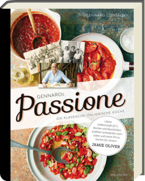 Das original italienische Kochbuch von Gennaro Contaldo umfasst über 100 Rezepte mit frischen und saisonalen Zutaten für das perfekte mediterrane Lebensgefühl zu Hause. Die ganze Bandbreite der traditionellen und unkomplizierten italienischen Küche: Suppe, Pasta, Polenta, Risotto, Gnocchi, Fisch, Meeresfrüchte, Fleischgerichte mit Wild und Geflügel, aber auch Gemüse, Snacks, Brot und Desserts. La vita è bella: genau das verkörpert der erfolgreiche und beliebte italienische Koch Gennaro Contaldo mit seinem Kochbuch Passione. Er selbst wuchs an der Amalfiküste in Süditalien auf und liebte das Angeln, das Sammeln von Kräutern, Pilzen und allerhand weiterer Zutaten, aus denen anfangs noch sein Vater köstliche Gerichte zauberte. Von ihm übernahm Gennaro Contaldo später den Kochlöffel und zelebriert nun in Passione die authentische italienische Küche, die so viel mehr zu bieten hat als Spaghetti Bolognese, Lasagne oder Pizza.