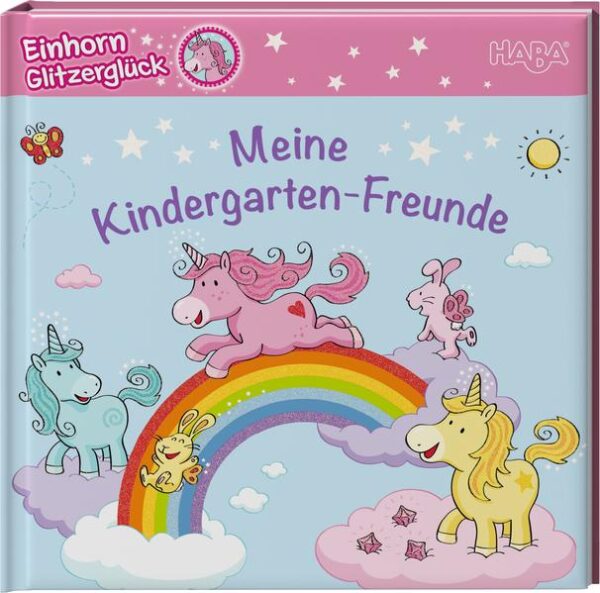 Ankreuzen, ausfüllen, weitermalen! In diesem Album haben deine besten Freunde Platz, sich zu verewigen. So erinnerst du dich immer an deine Kindergartenzeit! Und das Tollste ist: Vieles können deine Freunde und du schon ganz alleine ausfüllen. Los geht’s! - die Einhörner aus der traumhaften Glitzerglückwelt warten schon! Mit Geburtstagskalender und Fotoseiten