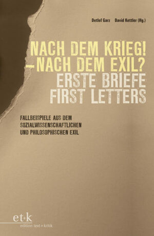 Nach dem Krieg - Nach dem Exil? Erste Briefe: First Letters | Bundesamt für magische Wesen
