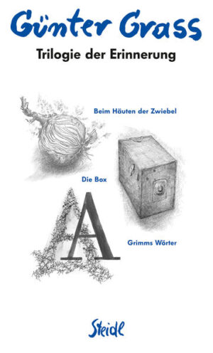 'Mit der Veröffentlichung von ›Grimms Wörter‹ endete ein siebeneinhalb Jahre andauernder Prozeß, der aus dreimal wechselnder Sicht mich zum Gegenstand hatte: als Jugendlicher, als Vater und als politisch engagierter Bürger. Während einer vergleichbar langen Schreibperiode war vor fünfzig Jahren die ›Danziger Trilogie‹ entstanden, und wie ›Die Blechtrommel‹, ›Katz und Maus‹ und ›Hundejahre‹ den Beginn meiner Existenz als Schriftsteller markierten, so fügten sich ›Beim Häuten der Zwiebel‹, ›Die Box‹ und ›Grimms Wörter‹ zur abschließenden Trilogie, die, wäre es nicht vermessen, unter dem traditionsreichen Titel ›Aus meinem Leben‹ stehen könnte.' Günter Grass, Sechs Jahrzehnte