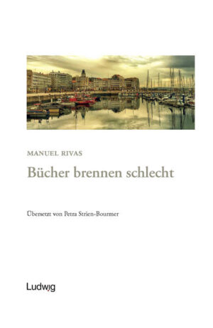 Der Roman „Bücher brennen schlecht“ lässt ein außergewöhnliches episches und zugleich poetisches Fresko der Stadt A Coruña während der vier Jahrzehnte des Spanischen Bürgerkriegs und des Franquismus (1930-1970) entstehen. So kreuzen sich die gegenläufigen Schicksale der Familien Crecente und Samos, die im Ganzen das verdrängte oder unterdrückte Gedächtnis der Stadt verkörpern und zu Protagonisten einer dramatischen Handlung werden, die die Geschichte der im August 1936 geplünderten und niedergebrannten Bibliotheken von A Coruña erzählt. So vermischt sich allmählich das Gedächtnis der Bücher mit dem Gedächtnis der Stadt, und es kommt das kollektive Unterbewusstsein zum Ausdruck, an dem sowohl das gebildete Bürgertum als auch die Arbeiterschichten teilhaben.