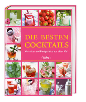 Ob prickelnd-frisch, cremig-mild oder herb-aromatisch - für jeden Geschmack gibt es den perfekten Drink. Dieses Buch bietet mehr als 220 Rezepte für Cocktailklassiker und moderne Mix-Drinks. Jeder Cocktail wird mit brillantem Farbfoto vorgestellt. Eine informative Einleitung, die übersichtliche Kapiteleinteilung nach Alkoholsorten sowie die zusätzlichen Rezepte für alkoholfreie Drinks, Bowlen und heiße Getränke machen diesen kompakten Ratgeber zu einem unentbehrlichen Begleiter für alle Cocktailsfreunde.