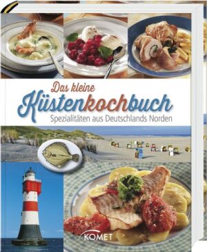 Schmucke Fischkutter mit prall gefüllten Netzen in kleinen Häfen, bunte Strandkörbe und Leuchttürme an langen weißen Sandstränden – so abwechslungsreich wie die wunderschönen Küstenlandschaften, so vielfältig sind die Köstlichkeiten der norddeutschen Küche. In diesem liebevoll gestalteten Kochbuch haben wir die bekanntesten und beliebtesten Traditionsrezepte aus Deutschlands Norden zusammengetragen. Freuen Sie sich auf einen herrlich schmackhaften kulinarischen Streifzug von Emden bis Usedom, der von Heringssalat und Birnen, Bohnen und Speck über Labskaus und Finkenwerder Scholle bis zu Fliedersuppe und Roter Grütze reicht.