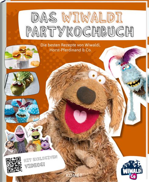 • Kultige Rezepte für gelungene Partys, präsentiert von TV-Hund Wiwaldi und seinen Freunden. • Mit neuen exklusiven Videos zum Anschauen per QR-Code • Mit vielen Tipps der Puppen und lustigen Cartoons Wiwaldi - seit vielen Jahren bekannt aus der Kult-Sendung Zimmer frei - hat sein erstes Buch "geschrieben". Als perfekter Gastgeber präsentieren er und seine Freunde aus der für den Grimme-Preis nomminierten Wiwaldi-Show ihre liebsten Rezepte für eine gelungene Party. Seine schüchterne Assistentin Charming Traudl überrascht mit verspielten Rezepten für Verliebte wie Möhren-Polenta-Herzen und Bananen-Lippenstiften. Der Hai findet, dass Kochen überbewertet wird, er feiert lieber Cocktailpartys mit hochprozentigen Zutaten, der Jammerlappen liefert Not-Rezepte, wenn der Herd mal kaputt ist oder die Gäste unerwartet vor der Türe stehen, z.B. kalte Avocadosuppe oder zu Schnecken zusammengesteckte saure Gürkchen und Käseröllchen. Omi und Opi Flönz stehen für gute alte Hausmannskost und servieren Gulaschsuppe und Frikadellen mit Kartoffelsalat (auch für Vegetarier). Ein Feuerwerk an lustigen, innovativen Rezepten für alle Wiwaldi-Fans, ergänzt um neue, exklusive Videos zum Aufrufen per QR-Code.