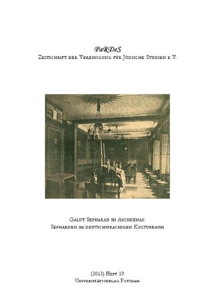 Auf dem Editorial: Die Präsenz der orientalisch-sephardischen Kultur im deutschen Sprach- und Kulturraum hat als Forschungsthema in den letzten Jahren ein wachsendes Interesse in wissenschaftlichen Kreisen erfahren. Dennoch findet eine Auseinandersetzung bislang in erster Linie innerhalb der Romanistik, genauer der Hispanistik statt. In anderen einschlägigen Fachdisziplinen, wie der Geschichtswissenschaft und den Jüdischen Studien, werden sephardische Gemeinden im deutschsprachigen Raum allenfalls am Rande erwähnt-wenn überhaupt beachtet. Die Gründe hierfür sind vielschichtig. Durch die mittelalterliche Vertreibung der Juden von der iberischen Halbinsel entstanden zwei größere Fluchtbewegungen. Ein Teil zog in Richtung Nordeuropa und ließ sich in Städten wie Amsterdam, London und Hamburg nieder. Diese Sepharden haben sich sprachlich recht schnell an ihre Umgebung angepasst. Eine weitere große Gruppe hingegen ist ins Osmanische Reich eingewandert, das ihnen Zuflucht und Chancen zur kulturellen und wirtschaftlichen Entfaltung bot und sich seinerzeit vom Balkan bis zur arabischen Halbinsel und Nordafrika erstreckte. Diese orientalischen Sepharden bewahrten ihre mitgebrachte sprachliche und kulturelle Identität und entwickelten sie in der Diaspora weiter. Die eigene Sprache, das Judenspanische (Ladino, Spaniolisch, Judezmo etc.), wurde dabei zum auffälligsten Merkmal dieser Gruppe. Aufgrund dessen beschäftigte sich zuerst die Romanistik mit der sephardischen Kultur in der orientalischen Diaspora. Erst seit kurzem kann ein wachsendes interdisziplinäres Interesse an dieser jüdischen Gemeinschaft verzeichnet werden und wir hoffen, mit diesem Themenheft in den deutschsprachigen Ländern einen Beitrag zur Öffnung und Vernetzung der Sephardischen Studien mit anderen Disziplinen leisten zu können. Ein weiterer bedeutender Grund für das bislang geringe interdisziplinäre Interesse für Sepharden im deutschen Kulturbereich ist ihre zahlenmäßige Marginalität gegenüber den aschkenasischen Juden und ihre migratorische Situation. Erst ab dem 18. Jahrhundert kann von einer nennenswerten Einwanderung der Sepharden die Rede sein, die aus den Gebieten des Osmanischen Reichs in das benachbarte Habsburger Reich und somit in den deutschsprachigen Kulturraum einwanderten. Einige Sepharden begannen vom Balkan und der Türkei aus als Arbeits- und Bildungsmigranten zwischen Ost und West zu pendeln, manche blieben und bauten sich gar eine neue Existenz in Zentraleuropa auf. Der geopolitische Zerfall des Osmanischen Reichs und die gleichzeitige Ausdehnung des Habsburger Einflussbereichs nach Südosten im 19. Jahrhundert gaben der Migration zusätzlichen Auftrieb und schufen neue Berührungspunkte. In Wien entstand die größte eigenständige sephardische Gemeinde. Einige Sepharden zogen weiter Richtung Westeuropa und etwas später, Anfang des 20. Jahrhunderts, entwickelte sich auch in Berlin eine Gemeinde osmanischer Sepharden. Dieses Themenheft von PaRDeS möchte sich also einreihen in die wachsenden Bemühungen, die orientalisch-sephardische Kultur im deutschsprachigen Kulturraum des 19. und 20. Jahrhunderts stärker ins Bewusstsein zu rücken. Es versteht sich als Anknüpfung an vorangegangene Projekte und möchte Impulse für die Fortsetzung der wissenschaftlichen Betrachtung sephardischen Lebens und Wirkens in unserer Gesellschaft geben. Im Jahr 2010 fanden gleich zwei Ausstellungen statt, die erstmals in diesem Format die Geschichte der sephardischen Einwanderung in die deutschsprachigen Metropolen beleuchteten: Im Centrum Judaicum in Berlin gab es „Vom Bosporus an die Spree. Türkische Juden in Berlin“ zu sehen sowie in den Jüdischen Museen Wien und Hohenems fast zeitgleich die Ausstellung „Die Türken in Wien-Geschichte einer jüdischen Gemeinde“, die durch ein ausführliches Begleitprogramm ergänzt wurde. Der internationale Fachkongress „Sefarad an der Donau“, der im Juni 2011 in Wien stattfand, sowie bereits abgeschlossene und aktuell laufende Dissertationsprojekte, die sich dem Thema sephardischer Juden im deutschen Kulturraum widmen, werfen ein neues Licht auf diesen noch fast unbekannten Part der jüdischen Geschichte. Nicht zuletzt verweisen wir auf den vor kurzem erschienen Schwerpunkt „Sefarad in Österreich-Ungarn“ in transversal-Zeitschrift des Centrums für Jüdische Studien (2, 2012). die aktuelle Ausgabe von PaRDeS knüpft an diese Projekte an und gibt einen interdisziplinären Überblick der aktuellen Forschung zu „Galut Sepharad in Aschkenas: Sepharden im deutschsprachigen Kulturraum“.