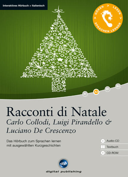 Lässt sich die Menschheit in Krippen- und Baumliebhaber einteilen? Sind destruktive Weihnachtsgeschenke manchmal heilsam? Und kann man an Weihnachten ein Stückchen von seinem Gott abgegeben? Die bekannten italienischen Autoren geben Antworten. Das Interaktive Hörbuch zum Italienisch lernen bietet die ungekürzten Hörtexte auf Audio-CD, den kompletten Text zum Nachlesen im Textbuch mit Übersetzungshilfen für schwierige Wörter und Redewendungen sowie eine CD-ROM, auf der Sie sich die Texte anhören und gleichzeitig am Bildschirm mitlesen können.