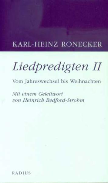 Nach dem Erfolg des ersten Predigtbandes jetzt ein Nachfolgebuch mit weiteren Liedpredigten des einstigen Jerusalemer Propstes. Mit einem Geleitwort des EKD-Ratsvorsitzenden Heinrich Bedford-Strohm.