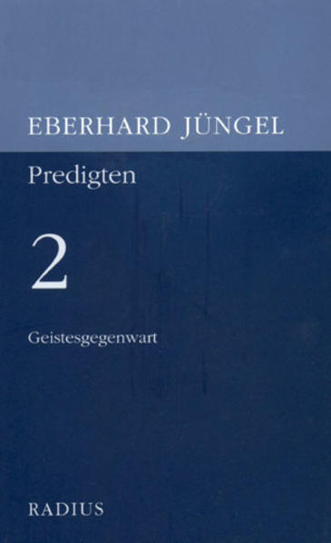 »Verkündigung ist Sprache, die Gottes Gegenwart in Anspruch nimmt. Ereignet sich, was in Anspruch genommen wir, dann geschieht Geistesgegenwart. Der Geist, der Heilige Geist zumal, weht friedlich, wo ‚er’ will. Aber gegenwärtig ist er nur dort, wo er Worte findet. Ein Kriterium dafür dürfte sein, ob die angesprochenen Menschen ihrerseits ‚gegenwärtiger’ werden. Predigt ist jedenfalls auch-und in einer durch hilflose Zerstreutheit stigmatisierten und von Geistesabwesenheit bedrohten Christenheit erst recht-so etwas wie Intensivierung und Steigerung von menschlicher Gegenwart.« (Eberhard Jüngel im Vorwort)