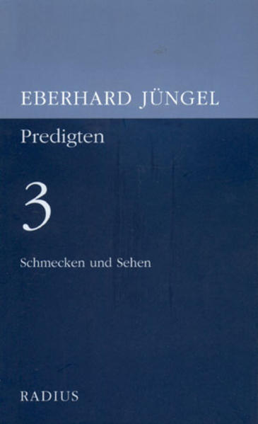 »Die Sinnlichkeit des Evangeliums zu entdecken und durch Worte schmecken und sehen zu lassen, wie freundlich der Herr ist-das hat mich bei meiner Tätigkeit als Tübinger Frühprediger zunehmend begleitet. Der Leser, der in diesem Band gesammelte Predigten, wird also in eine gewisse Spannung zu unserer abendländischen Gewohnheit versetzt, den Menschen primär als das mit Vernunft begabte Lebewesen zu verstehen.« (Eberhard Jüngel im Vorwort)