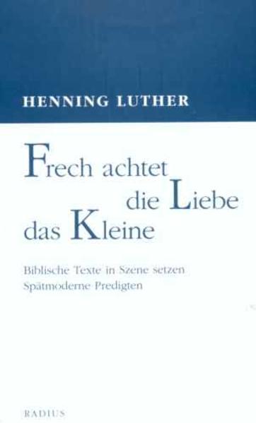 Bewegung, Hin und Her von Stimmen, Dialog widerstreitender Positionen, Wechsel von Zeit, Raum und Szene, Nahaufnahme, Aktion-unwillkürlich ist an Stilmittel aus Film und Fernsehen zu denken. Kaum vorstellbar, daß sie zum Gestaltungsrepertoire von Predigten werden könnten. Und doch gelingt Henning Luther die überraschende Wende: Seine Predigten und Andachten stoßen die Tür auf zu vielstimmiger Kommunikation.