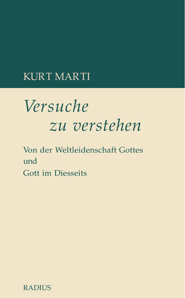 Dieser Band vereint die beiden Bücher "Von der Weltleidenschaft Gottes" und "Gott im Diesseits" von Kurt Marti. Zwei Essays, die aus skizzenhaften Gedanken aufbauen und einen leidenschaftlichen (und leidenden) Gott in der diesseitigen Welt verorten.