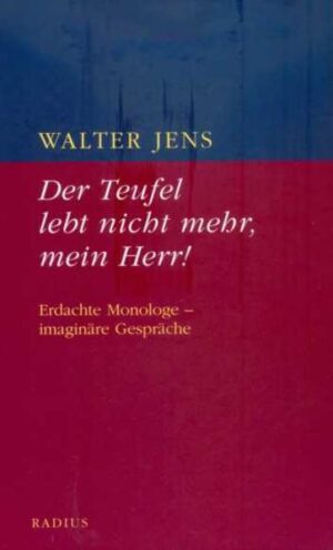 Ein Entwurf von Möglichkeiten - kein beliebiges Spiel, sondern ein striktes Verfolgen von Gedanken, die geschichtlicher Logik nicht entbehren. - Aus dem »Ich ein Jud« - Verteidigungsrede des Judas Ischarioth »Wir gehören zusammen, mein Herr und ich« - Simon Fels unter den Päpsten »Ich nehme das Urteil an« - Pilatus »Hab Erbarmen mit mir, Servet« - Das Testament des Philipp Melanchton »Der Schatten des Euripides« - Bertolt Brecht in der Unterwelt »Der Teufel lebt nicht mehr, mein Herr« - Ein Totengespräch zwischen Lessing und Heine »Robert Schumann zu Ehren« - Eine Ansprache des Geigers Joseph Joachim in der Singakademie zu Berlin »Endlich man ein richtiger Maler« - Ein Gespräch zwischen Fontane und Liebermann