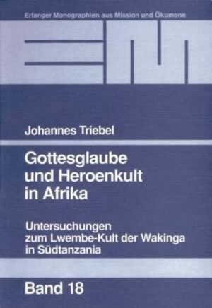 EM: Band 18 Untersuchungen zum Lwembe-Kult der Wakinga in Südtanzania Ausgehend vom Gottesbild und der Stellung der Ahnen in den ursprünglichen afrikanischen Religionen stellt Triebel dar, wie die Lwembe-Legende entstanden ist und auf wen sie zurückgeht, wie aus dem Stammesvater ein Heros und später eine Gottheit wurde und wie heute der Lwembekult in der Ukinga begangen wird. Daneben stellt der Autor vergleichbare Entwicklungen der Deifizierung, um mit missionstheologischen Folgerungen zu schließen, wobei der Begriff "Christus als Ahne" aus der neueren afrikanischen Theologie aufgenommen wird. Habilitation Erlangen