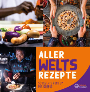 Ein internationales Kochbuch für alle, die gerne Rezepte mit neuen Zutaten ausprobieren, Das Kochbuch hat ansprechende Bilder zu den Rezepten. Die Zutaten für die Gerichte aus Asien, Afrika und Lateinamerika sind genau beschrieben. Einige wunderbare Rezepte im Kochbuch sind vom bekannten Fernsehkoch Wolfgang Link, der in Neuendettelsau wohnt. Lassen Sie sich inspirieren von einer Vielzahl von neuartigen Rezepten.