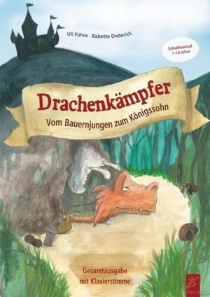 Musical für 7bis 10- Jährige in der Grundschule Aufführungsdauer: 55 Minuten Besetzung: 2 Hauptrollen (Sologesang), mind. 20 Gesangsrollen „Ritterfleisch ist furchtbar zäh“, beschwert sich ein Drache, der jedes Jahr das Dorf heimsucht und seinen Tribut fordert. Doch der junge Burkhardt nimmt den Kampf auf und erlöst nebenbei auch noch den Drachen von seinem bösen Fluch. Das Stück nach einer Idee von Uli Führe wurde von Babette Dieterich verfasst, und Kinder der Grundschule Kaiserswerth haben zusammen mit ihrer Lehrerin Lie Bruns die Geschichte erweitert. Herausgekommen ist ein vielschichtiges und humorvolles Musical mit eingängigen Liedern, das in längst vergangenen Zeiten spielt und ganz auf die schulpraktische Umsetzung ausgerichtet ist. Lassen Sie sich von mittelalterlichen Klängen, die auf lässige Popund Rock- Grooves treffen, in eine fantastische Welt entführen, in der nicht nur Ritter und Drachen, sondern auch Geister und geheimnisvolle Kräuter eine wichtige Rolle spielen.