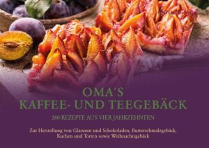 Omas Kaffee und Teegebäck: Traditionelle Backrezepte für Genießer von heute! Entdecken Sie mit "Omas Kaffee und Teegebäck" eine inspirierende Reise in die Vergangenheit und erleben Sie traditionelle Backrezepte und bewährte Tipps von Omas Generation. In dieser Sammlung finden Backbegeisterte zahlreiche Anregungen und Rezepte, die heute oft in Vergessenheit geraten sind. Die Rezepte wurden sorgfältig überarbeitet, wobei besonderer Wert auf den Erhalt des ursprünglichen Charakters gelegt wurde. Dieses Buch ist eine wahre Schatztruhe für alle Liebhaber von köstlichem Gebäck und Kuchen. Die reichhaltige Rezeptsammlung zur Herstellung von Glasuren, Schokoladen, Butterschmalzgebäck, Kuchen und Torten sowie Weihnachtsgebäck und Dattel-, Mandel- und Kokosnussgebäck macht dieses Buch zu einer Ergänzung zu einer großen Anzahl von Backbüchern. Desire: Lassen Sie sich von den übersichtlichen Anweisungen für Butterplätzchen der anderen Art, weißes Marzipan, Haselnussstangen, türkisches Backwerk, Husarenkrapfen, Englischer Kuchen, Karlsbader Biskuit bis hin zu Bayerischen Kücheln und Wiener Gugelhupf begeistern. Die robuste Fadenheftung sorgt dafür, dass dieses Buch lange hält. Bestellen Sie jetzt "Omas Kaffee und Teegebäck" 280 erprobte Rezepte aus Vierjahrzehnten und lassen Sie sich von den köstlichen Rezepten verzaubern. Entdecken Sie die besten Backtipps aus vergangenen Zeiten und zaubern Sie köstliche Leckereien für Ihre Familie und Freunde.