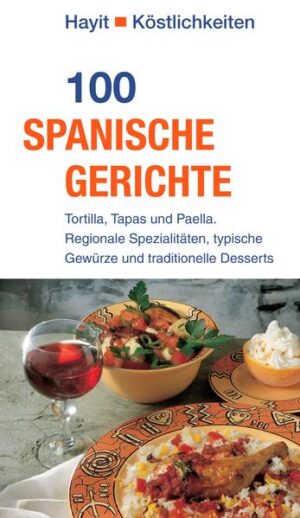 Paella und Tortilla - fast jeder, der seinen Urlaub schon einmal in Spanien verbracht hat, kennt sie, die typischen kulinarischen Highlights des Landes. Aber die spanische Küche ist mehr. Sie ist vielseitig so wie das Land mit seinen zahlreichen Provinzen, die alle ihre besonderen Spezialitäten hervorgebracht haben. Das Kochbuch „100 spanische Gerichte“ enthält sie alle, die typischen Spezialitäten und auch die weniger bekannten Speisen. Rezeptideen für die Tapas-Tafel, Deftiges aus der Suppenküche, Gerichte mit Gemüse und Kartoffeln, Fleisch- und Geflügelspeisen, Kreationen aus Fisch- und Meersfrüchten. Und natürlich die Desserts. Denn was wäre ein spanisches Essen ohne die berühmte Flan caramel? Das Besondere an diesem Kochbuch: Die meisten Rezepte sind einfach zuzubereiten und können auch von Kochanfängern problemlos auf den Tisch gebracht werden. Die Zutaten sind möglichst authentisch, manchmal der Einfachheit halber durch hier bei uns erhältliche ersetzt worden. Es gibt Tipps zu besonderen Zubereitungsarten und eine spanische Gewürzkunde bietet einen Überblick darüber, welches und wie viel der einzelnen Ingredienzien verwendet werden sollten. Die Autorin, Ute Theuer, ist Köchin aus Leidenschaft und Spanien-Fan. Sie hat bei ihren Aufenthalten auf der iberischen Halbinsel so manchem einheimischen Koch über die Schulter geschaut und das dabei Gelernte in ihren Rezept-Ideen verarbeitet. So sind 100 verschiedene Gerichte entstanden, die alle - bis auf wenige Ausnahmen - eines sind: unkompliziert und einfach zuzubereiten.