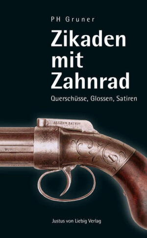 Weniger die Polizei als vielmehr die Glosse ist der wahre Freund und Helfer. Glaube, Liebe, Hoffnung: Diese Aufzählung wirkt nach dem Lesen einer Glosse zwar weiter wie die korrekte Angabe zur Reihenfolge der Todesfälle, dennoch: Wenn je Glücksgefühle mit einer Dauer von über drei Minuten möglich sind, dann exakt in und mit der Glosse. Paul-Hermann Gruner - Journalist, Autor, bildender Künstler - versammelt in „Zikaden mit Zahnrad“ erneut eine Auswahl seiner satirischen Kolumnen, die im Original unter anderem im Darmstädter Echo, im Programm von Deutschland-Radio Kultur oder bei Cicero-online erschienen. Wie im Band „Pullover für Pinguine“ (2009) wehrt er sich mit Worten gegen die Zumutungen einer bizarren Welt - und erinnert an Albert Camus: „Das Gefühl der Absurdität kann an jeder beliebigen Straßenecke jeden beliebigen Menschen anspringen“.