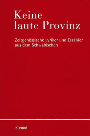 Ein interessantes und unterhaltsames Lesebuch aus der literarischen Provinz Schwaben. Gedichte und Erzählungen sowie autobiographische Texte und Essays von 47 Autoren geben eine bereichernde Vielfalt an Themen preis. Neben bekannten Schriftstellern wie W.G. Sebald, Martin Walser oder Hans Magnus Enzensberger und Dieter Lattmann oder Gerhard Köpf stehen hier auch Arbeiten von weniger bekannten Autoren im Fokus. Manche Autoren stellen sich sogar das erste Mal der Öffentlichkeit, was diesen Band außerordentlich einzigartig macht. Eine abwechslungsreiche Anthologie der europäischen Provinz Schwaben.