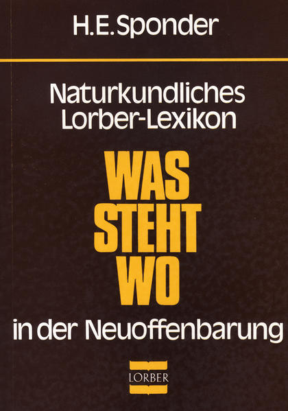 Dieses Lexikon will zur leichten Auffindbarkeit der im Schrifttum Jakob Lorbers verstreuten naturkundlichen Kundgaben beitragen. 139 Stichwort-Texte (mit Hinweisen auf weitere Textstellen) bieten eine Zusammenschau für das Verständnis der materiellen Schöpfung, so dass diese mit der dahinter verborgenen geistigen Dimension erfassbar wird und sich der göttliche Heilsplan offenbart.