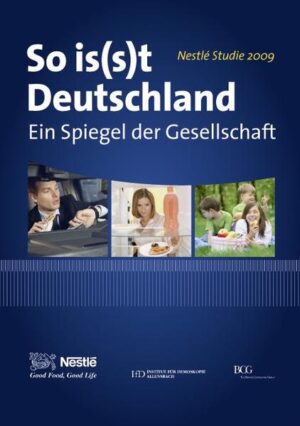 Wie ernähren sich die Deutschen? Wie kaufen sie ihre Lebensmittel ein? Welchen Einfluss hat der strukturelle und demografische Wandel auf das Ernährungs- und Einkaufsverhalten? Antworten auf diese und viele andere Fragen gibt das Buch „So is(s)t Deutschland – Ein Spiegel der Gesellschaft“. Grundlage für das Buch ist die Nestlé Studie 2009. Dafür wurden rund 4.000 Personen in Deutschland in teilweise mehrstündigen Tiefeninterviews zu ihrem Ernährungs- und Einkaufsverhalten befragt. Mit der Analyse und Aufbereitung des einmaligen Datenmaterials wurden das Institut für Demoskopie Allensbach und die Boston Consulting Group beauftragt.