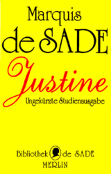 Das berühmte Hauptwerk de Sades wurde während seiner Haftzeit in königlichen Gefängnissen geschrieben. Justine ist im Gegensatz zu ihrer Schwester Juliette, die frühzeitig den Weg des Lasters beschreitet, tugendhaft und will es bleiben. Sie mußte dafür mit Erniedrigung, Verfolgung und Vergewaltigung bezahlen.