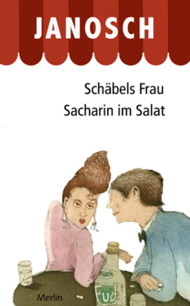 Anlässlich des 85. Geburtstages von Janosch erscheinen die beiden Janosch-Klassiker für Erwachsene in einem Band als Neuauflage. In Schäbels Frau erzählt Janosch eine burleske Dreiecksgeschichte, in deren Zentrum Schäbel, seine Frau Gesine und ihr Geliebter Rudi stehen. Die hintersinnige Komödie entlarvt die Abgründe der Ehe ebenso, wie sie die wahre große Liebe als Sehnsuchtsort identifiziert. Ein heiterer Roman über die vielen Facetten der männlichen Identität ... In Sacharin im Salat heißt Janoschs Held Alex Borowski. Alex geht es vor allem um eins: Er sucht jemanden, mit dem er über seine Probleme reden kann. Doch alle Menschen, stellt er fest, reden immer nur von sich selbst. Und so muss er sich ständig Geschichten anhören: Über Frauen, über gescheiterte Liebesgeschichten, über Sozialismus, über das Leben und über Magengeschwüre ... Auch in diesem Roman wirft Janosch einen ironisch-heiteren Blick auf zwischenmenschliche Beziehungen ...