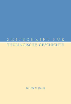 Zeitschrift für Thüringische Geschichte