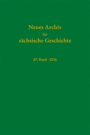 Neues Archiv für sächsische Geschichte