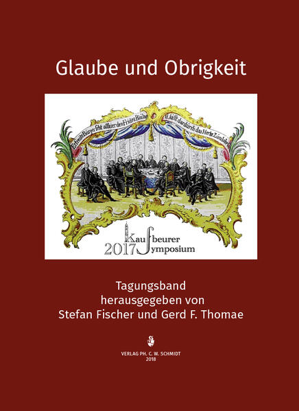 Ermutigt vom großen Zuspruch, dessen sich das Kaufbeurer Symposium 2014 erfreuen konnte, fiel der Entschluss leicht, im 500. Jahr nach der Reformation Martin Luthers wieder ein Symposium in Kaufbeuren durchzuführen. Dieses Mal stand die Frage nach dem Verhältnis zwischen Religion und weltlicher Obrigkeit im Mittelpunkt. Die drei „Buchreligionen“ des Judentums, des Christentums und des Islam setzen für die Gläubigen Regeln für den Umgang mit und für das Verhältnis zum weltlichen Staat der Menschen, der sich mit dem Begriff „Obrigkeit“ zwar altväterlich, aber sehr treffend charakterisieren lässt. Das jeweilige Selbstverständnis der Religionen prägt ihren eigenen Umgang und den Umgang ihrer Anhänger mit dem Staat. Jeder Staat steht in irgendeinem Verhältnis zu den Religionsgemeinschaften, sprich: Das Verhältnis von Glaube und Obrigkeit ist so einheitlich und so individuell, wie es religiöse Menschen gibt, die dieses Verhältnis immer wieder neu durchdenken, definieren und glaubend erfahren. Die Wittenberger Reformation hatte auch deshalb Erfolg, weil Martin Luthers Obrigkeit schützend die Hand über ihn gehalten hatte. Für das Kaufbeurer Symposium 2017 unter dem Motto „Glaube und Obrigkeit“ konnten namhafte Gelehrte aus Forschung und Geistlichkeit für einen Beitrag gewonnen werden. Das Thema und die Reputation des Symposiums von 2014 hatten wohl ihren eigenen, inneren Reiz, denn der materielle Anreiz war eher symbolisch. Die Vorträge des Symposiums 2017 liegen nun in schriftlicher Form vor