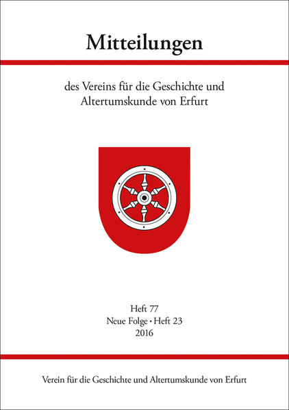 Mitteilungen des Vereins für die Geschichte und Altertumskunde von Erfurt