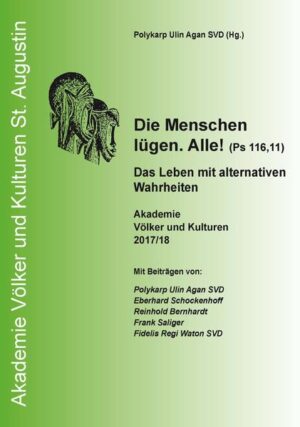 Eine der ganz großen Bedrohungen für die Welt von heute ist die epidemische Verbreitung von Lügen und Fake News. Diese Bedrohung ist ernst zu nehmen, zumal sich falsche Nachrichten durch Teilen und Retweeten deutlich schneller im Internet verbreiten als wahre Nachrichten. Erschwerend kommt hinzu, dass die größten Fake-Protagonisten Rechtspopulisten und Rechtsextreme sind. Sie versuchen mit verfälschten Informationen die richtigen Menschen (Targeting) zu erreichen, in die richtigen Kanäle (Context) vorzustoßen, die richtige Zeit (Timing) zu finden und einen zielgerichteten Inhalt (Content) darzustellen. Die Beiträge in diesem Sammelband setzen sich mit dem Thema „Wahrheit und Lüge“ auseinander, einem Thema, dem die Akademie Völker und Kulturen in Sankt Augustin eine hohe Bedeutung beimisst. Im einleitenden Artikel zum Rahmenthema spricht Polykarp Ulin Agan SVD von der Zerbrechlichkeit der Wahrheit. Wahrheit ist nicht ohne Grund ein hohes Gut gerade in dieser Zeit voller Fake News. Dennoch ist es beinahe unmöglich, sie in ihrer ganzen Komplexität zu leben geschweige denn zu vermitteln. Stets stößt sie an ihre Grenze bei den Menschen-Menschen, die ihre eigenen Interessen und Vorteile durchsetzen wollen. In diesem Zusammenhang ist es wichtig, die Reichweite und Grenze der Wahrheitspflicht zu zeigen. Eberhard Schockenhoff versucht in seinem Beitrag, die Grenze der allgemeinen Wahrheitspflicht auszuloten und ein theologisches Verständnis für die individuellen Besonderheiten des sittlichen Handelns zu gewinnen. In einem breiteren Kontext, vor allem in dem der Begegnung zwischen den Religionen, bekommt die Wahrheit ein „anderes Gesicht“. Soll jede Religion für sich einen Anspruch auf die absolute Wahrheit erheben oder soll sie, etwa um der Friedensliebe willen, akzeptieren, dass es unterschiedliche Standards von Wahrheit gibt, obwohl diese Standards untereinander inkompatibel sind und nicht gegeneinander aufgerechnet werden können? Reinhold Bernhardt weist einen Weg, um diese Spannung aushalten zu können. Er plädiert dafür, sich der Notwendigkeit einer Differenzierung zwischen Wahrheitsanspruch und Wahrheitsgewissheit in der Diskussion um die Frage nach der Wahrheit in den Religionen gerade im Zeitalter des Pluralismus zu stellen. Die Diskussion um die Wahrheit wird im engeren Blickwinkel auf kasuistische Fälle besonders virulent, verdeutlicht am Beispiel des Umgangs mit den Setzungen des (Straf-)Rechtes. Frank Saliger geht in diesem Zusammenhang der Frage nach, ob im Recht Lügen erlaubt ist oder nicht. Diese Frage ist existenziell bedeutsam zum Beispiel im Hinblick auf die Tatsache, dass ein Strafverteidiger nicht verpflichtet ist, in der Ausübung seines Mandates die vom Strafverfolger ermittelte Wahrheit zum Maßstab seines Handelns zu machen. Auch wenn er sicher ist, dass sein Mandant der Täter ist, darf er einen Freispruch für ihn beantragen. Sowohl im breiteren Kontext als auch in kasuistischen Fällen gilt es, Wahrheit als „Wahrheit“ zu verteidigen. Fidelis Regi Waton SVD präsentiert in seinem Beitrag evidente Vorstellungen der Wahrheit aus der Sicht der Philosophie und beleuchtet sie durch unterschiedliche Theorien. Wahrheit als „Wahrheit“ zu verteidigen ist umso wichtiger in einer Zeit von Fake News, die für Manipulationen und Verschwörungstheorien anfällig ist. Wer sagt in Zeiten von Fake News die Wahrheit und wie kann man wahre Aussagen identifizieren? In diesem Band beleuchten namhafte Experten diese Problematik aus unterschiedlichen Perspektiven: aus der der Wissenschaft, der demokratischen Öffentlichkeit, der Medien und der richterlichen Urteilsfindung sowie aus derjenigen der moralischen Lehren in den Religionen. Polykarp Ulin Agan SVD Direktor Akademie Völker und Kulturen