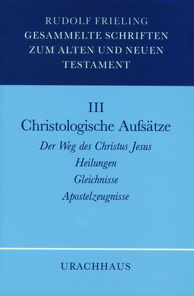 In den hier gesammelten Aufsätzen zum Neuen Testament liegt ein christologisches Werk von Rudolf Frieling vor, das für die heutige Theologie von Entscheid ist. Mit klarer, unmittelbarer Sprache wird der Leser in die Welt des Neuen Testamentes hineinversetzt, grundsätzlich, historisch und gegenwärtig. Glaube, Erkenntnis, Schaung-Worte, an denen sich die Theologie seit dem vorigen Jahrhundert aufgespalten hat -, in Rudolf Frielings Studien sind ihre Inhalte relevant aufeinander bezogen und bilden für seine Methode eine Einheit. Eine Überwindung vermeintlicher Gegensätze, eine Synthese der Erfahrungsquellen des Menschen.