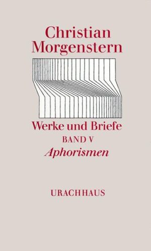 Christian Morgenstern kann jetzt neu entdeckt werden. Die Stuttgarter Gesamtausgabe seiner Werke und Briefe zeigt erstmals sein ganzes Schaffen (der Band Aphorismen z.B. enthält zu fast einem Drittel bisher Unveröffentlichtes), bringt zuverlässige und authentische Texte und bezieht Pläne und Fragmente aus dem Nachlass ein (besonders beim Band Episches und Dramatisches). Sie entdeckt Verschollenes (fast der gesamte Band Kritische Schriften besteht aus wieder gefundenen Texten) und wertet den gesamten Nachlass wissenschaftlich aus, so dass die ausführlichen Kommentarteile der Bände auch Varianten und Vorstufen der Texte aufführen und damit den Schaffensprozess jeweils nachvollziehbar machen. Schichten aus Staub und Patina werden abgetragen, das Original tritt hervor, wird in seiner Ganzheit sichtbar und überrascht durch die Frische seiner ursprünglichen Farben - mit anderen Worten: Es erscheint der ganze Morgenstern!