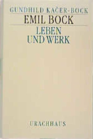 Diese umfassende Biograie Emil Bocks (1895-1959) enthält neben einer Fülle unbekannten Materials Bocks eigene Lebenserinnerungen. Leben und Werk Emil Bocks, eines der Gründungsmitglieder der von Rudolf Steiner angeregten Christengemeinschaft, sind auch heute noch von großem gesellschaftlichem Interesse.