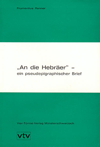 Dieser Band der Münsterschwarzacher Studien beschäftigt sich mit der Herkunft und Bedeutung des Briefes an die Hebräer.