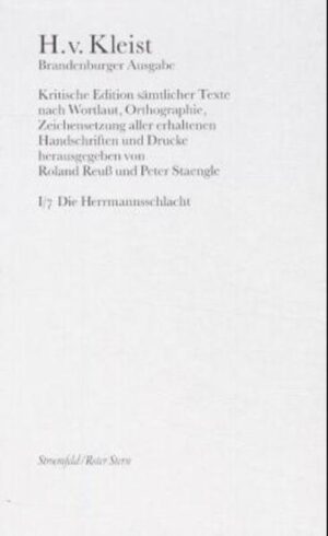 Als Berliner Kleist-Ausgabe 1988 begonnen, wird die erste kritische Ausgabe sämtlicher Werke H. v. Kleists als Brandenburger Kleist-Ausgabe fortgeführt. Die Arbeit der Herausgeber der BKA wird seit 1992 vom Land Brandenburg, dem Bundesministerium des Innern und der DFG gefördert. Die BKA wird das gesamte überlieferte Kleistsche Textkorpus in authentischer Form zugänglich machen. In Wortlaut, Orthographie und Zeichensetzung folgt die Brandenburger Kleist-Ausgabe den überlieferten Handschriften Kleists und autorisierten Drucken. Damit erfüllt sie das Desiderat einer historisch-kritischen Kleist-Edition. Ihr Wert soll sich aber nicht allein in philologischer Grundlagenforschung erschöpfen. Der Umfang, die Transparenz des editorischen Verfahrens sowie die Übersichtlichkeit von Textgestaltung und Ausstattung kommen den Ansprüchen des lesenden Publikums entgegen. Im Unterschied zu allen bisherigen Kleist-Ausgaben wird das gesamte überlieferte Werk dokumentiert, alle Texte werden den Originalen getreut mitgeteilt. Hinsichtlich der Darstellung folgt der konstituierte Text der historischen Gestalt der zugrundegelegten Textzeugen. Generalisierungen bzw. Standardisierungen von Textdifferenzen sind ebenso ausgeschlossen wie Modernisierungen oder unausgewiesene Korrekturen oder Veränderungen. Exemplarische Probleme der Edition des jeweiligen Textes stellen die Herausgeber in den Brandenburger Kleist-Blättern zur Diskussion. Die Brandenburger Kleist-Blätter erscheinen jeweils mit den Textbänden. Jeder Textband enthält ein editorisches Nachwort der Herausgeber, das den Überlieferungszustand darlegt sowie Charakter und Zustand der Textzeugen mitteilt. Jährlich sollen ein bis zwei Bände erscheinen. Die Textbände kommen als Leinenausgabe heraus, die Brandenburger Kleist-Blätter sind broschiert.