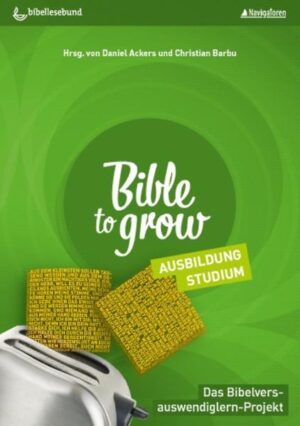 Die drei Bücher Bible to grow bieten ein Konzept zum Auswendiglernen von Bibelversen für Schüler, Studenten/Auszubildende und Erwachsene an. Für das Glaubensleben ist das Auswendiglernen von Bibelversen wichtig. Wer Bibelverse im Kopf mit sich herum trägt, dem wandern sie einfacher ins Herz. Darum geht es bei Bible to Grow: sich Gottes Wort ins Herz zu holen. Die drei Bücher bestehen jeweils aus grundlegenden Gedanken samt Bibelversen (wiederkehrend in allen drei Büchern) und variierenden Inhalten und Versen für die jeweilige Zielgruppe. Sie sind eigentlich zwei Bücher in einem und können sowohl von vorne als auch von hinten gelesen werden. In jedem Buch finden sich vorgestanzte Verskarten und ein Versmäppchen. So begleiten die Bibelverse durch den Tag und das Einprägen fällt leichter. Grundlagen / Ausbildung, Studium Paperback, 14,8 x 21 cm, 104 S.