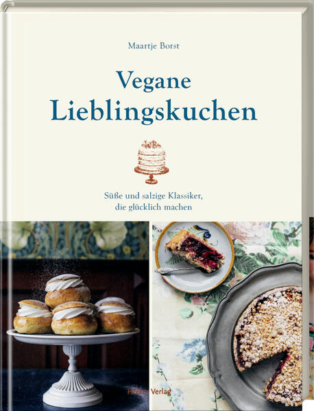 Das Beste aus der veganen Backstube! Lieblingskuchen wie von Oma und das vegan und laktosefrei, ganz ohne Butter, Eier und Milch. Maartje Borst macht mit über 80 Rezepten Lust auf veganes Backen und zeigt, wie fluffige Zimtschnecken, saftiger Zitronenkuchen, herzhafte Tartes und perfekte Croissants zuhause gelingen. Mit der Erfahrung aus ihrem Café in Amsterdam und viel Liebe kreiert Maartje einfache und gelingsichere Rezepte für die heimische Kaffeetafel. Neben veganen Kuchen, Torten und Plätzchen zeigt sie Anfängern und Fortgeschrittenen, wie aus wenigen Zutaten im Handumdrehen Basics wie Mürbe- und Hefeteig, Frischkäse-Toppings oder Baiser werden. Sie gibt jede Menge wertvolle Tipps und durch ihre liebevollen Illustrationen geht das Nachbacken noch müheloser von der Hand. Eine einzigartige Sammlung mit vielen beliebten Klassikern!