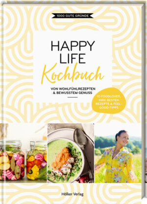 Koch dich glücklich: Die besten Rezepte und Feel-good-Tipps von zehn beliebten Blogger*innen! Die Lebenswege und Ansätze der Blogger*innen sind unterschiedlich, doch sie alle verbindet das gleiche Ziel: Ein achtsamer Umgang mit sich selbst und der Umwelt – für ein Leben voller Energie und Zufriedenheit. So ist für Annelina Waller Achtsamkeit der Schlüssel zum Glück. Das umfasst nicht nur eine bewusste und gesunde Ernährung, sondern auch kleine Inseln der Ruhe im Alltag durch Yoga und Meditation. Benedikt und Corinna vom Blog Rosen und Kohl zeigen, wie vielfältig vegane Ernährung sein kann, die Farmmade-Bloggerinnen Lisa und Steffi setzen auf den Anbau und die Verarbeitung von eigenem Gemüse, Jana bloggt unter Apple & Ginger über Ayurveda und Syl erklärt auf Instagram, wie man durch Zero Waste die Umwelt schonen kann. Lass dich von den persönlichen Geschichten und Tipps der Blogger*innen inspirieren und genieße ihre liebsten Glücksrezepte von Zero-Waste-Bratlingen und ayurvedischer Frühlings-Pasta bis hin zum zuckerfreien Cheesecake. Mit Beiträgen von: Annelina Waller (@annelinawaller) Denise Schuster (@ _deniserenee_) Sylvia Gervais (@syl_loves) Adaeze Wolf (@naturallygood_by_adaeze) Elisabeth Grindmayer und Stephanie Haßelbeck (@ farmmade_munich) Stephanie Morfis (@happy.mood.food) Corinna und Benedikt Fuhrmann (@rosenundkohl) Jana Eisert (@applenginger)